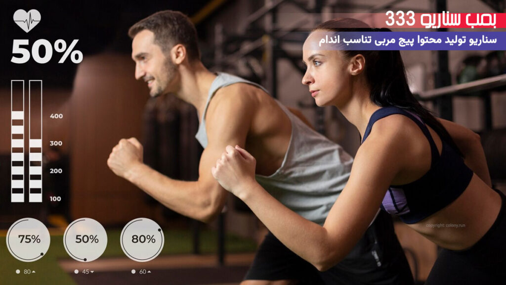 مثلث سناریونویسی پیج خدمات مربی لاغری و تناسب اندام